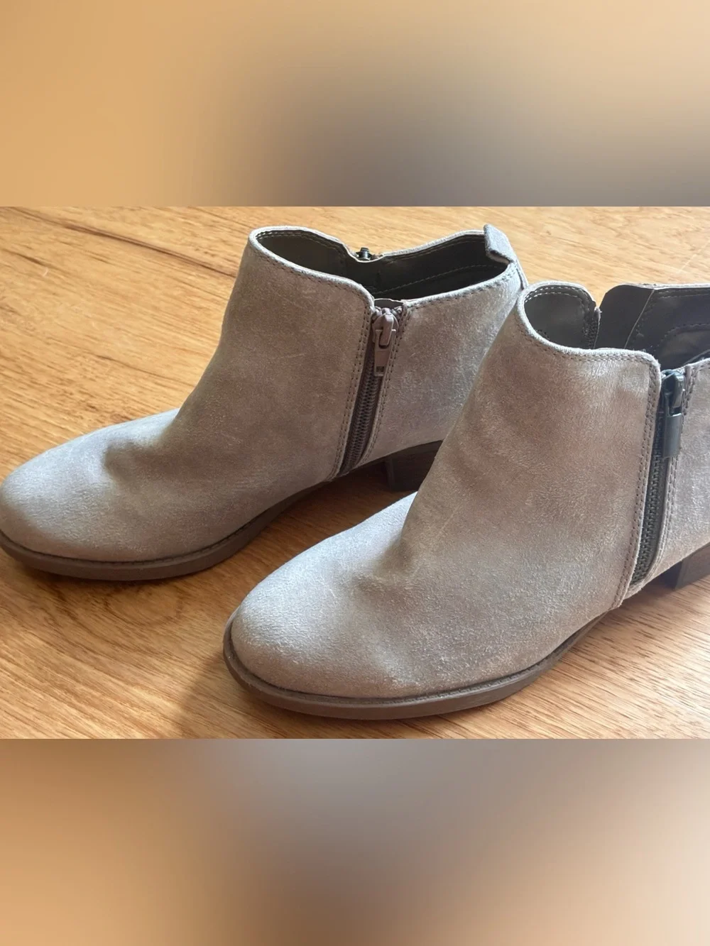 Carlos by Carlos Santana Brie booty women 8 Taupe Suede Ankle Booties